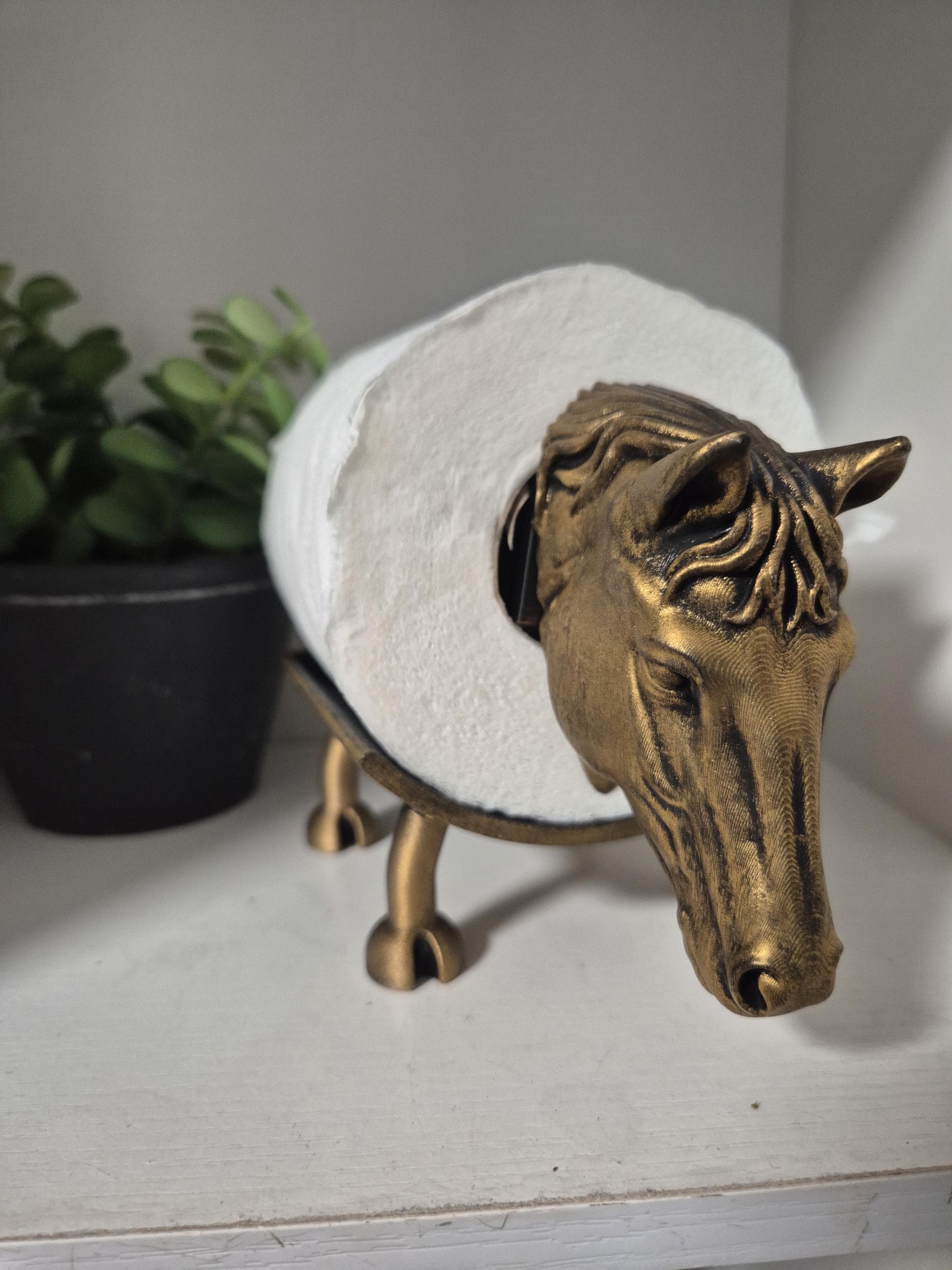 Quirky Horse Toilet Roll Holder – 3D Printed Bathroom Accessory