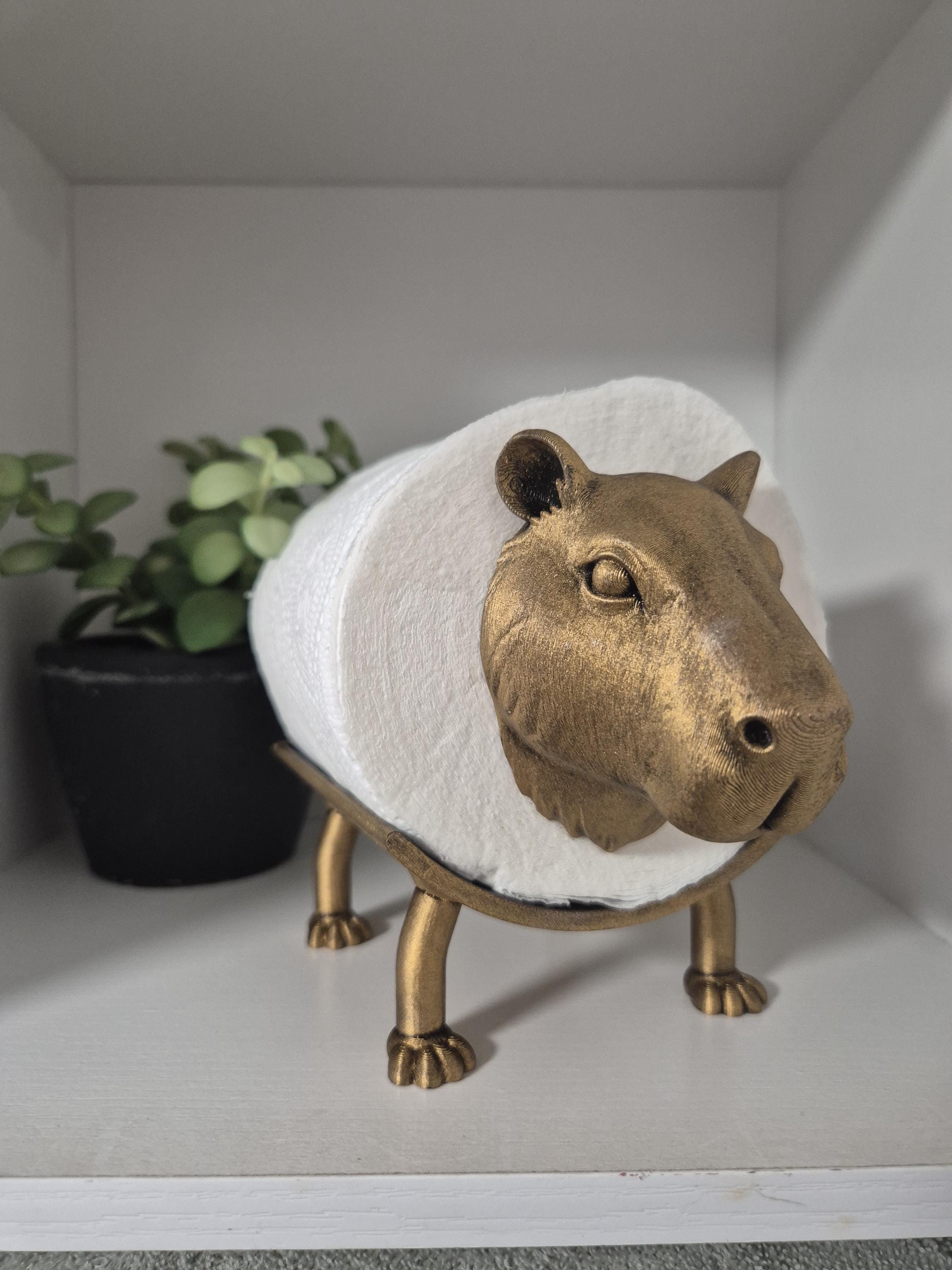 Quirky Capybara Toilet Roll Holder – 3D Printed Bathroom Accessory