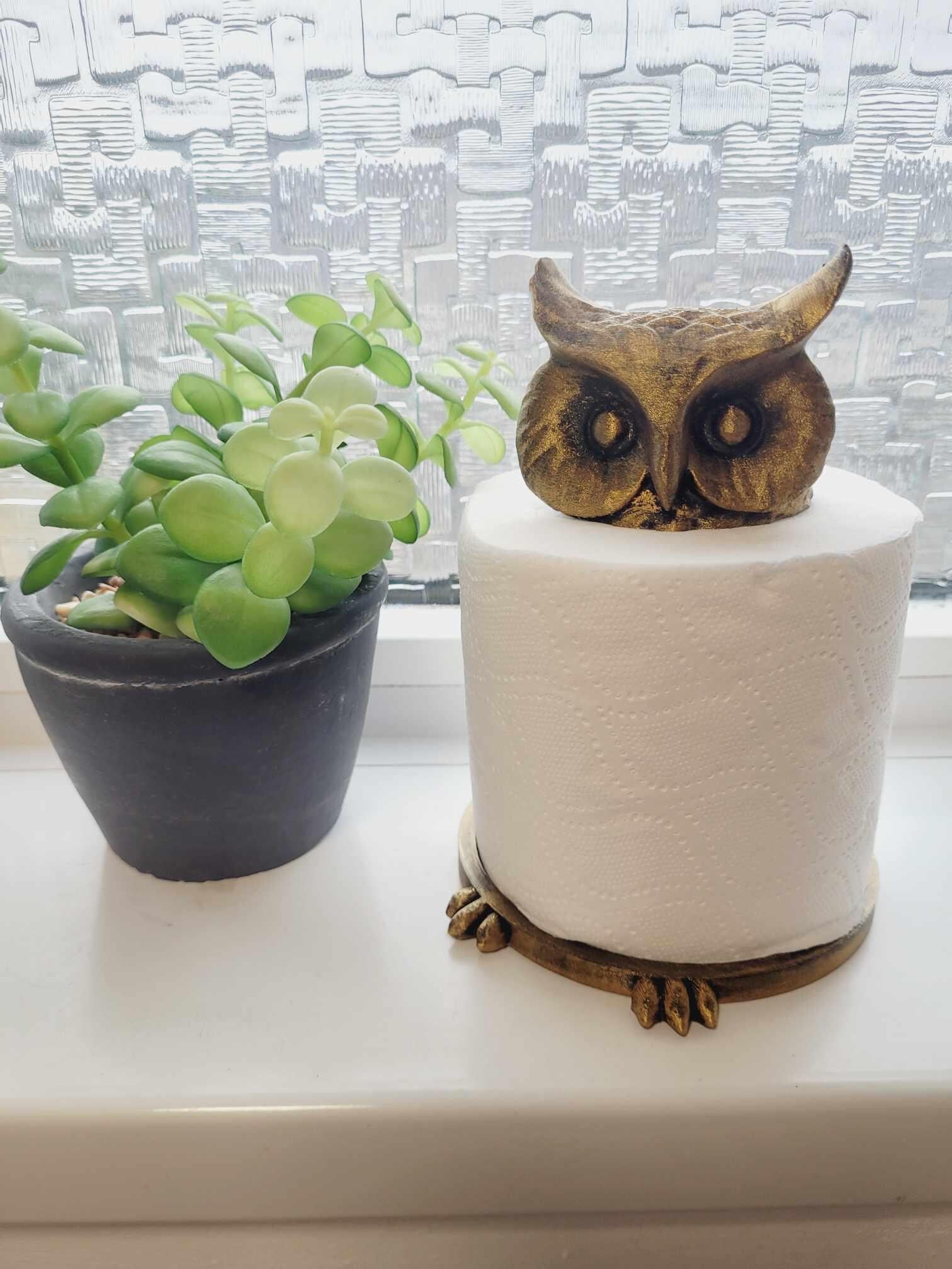 Quirky Owl Toilet Roll Holder – 3D Printed Bathroom Accessory