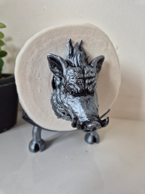 Wild Boar Toilet Roll Holder