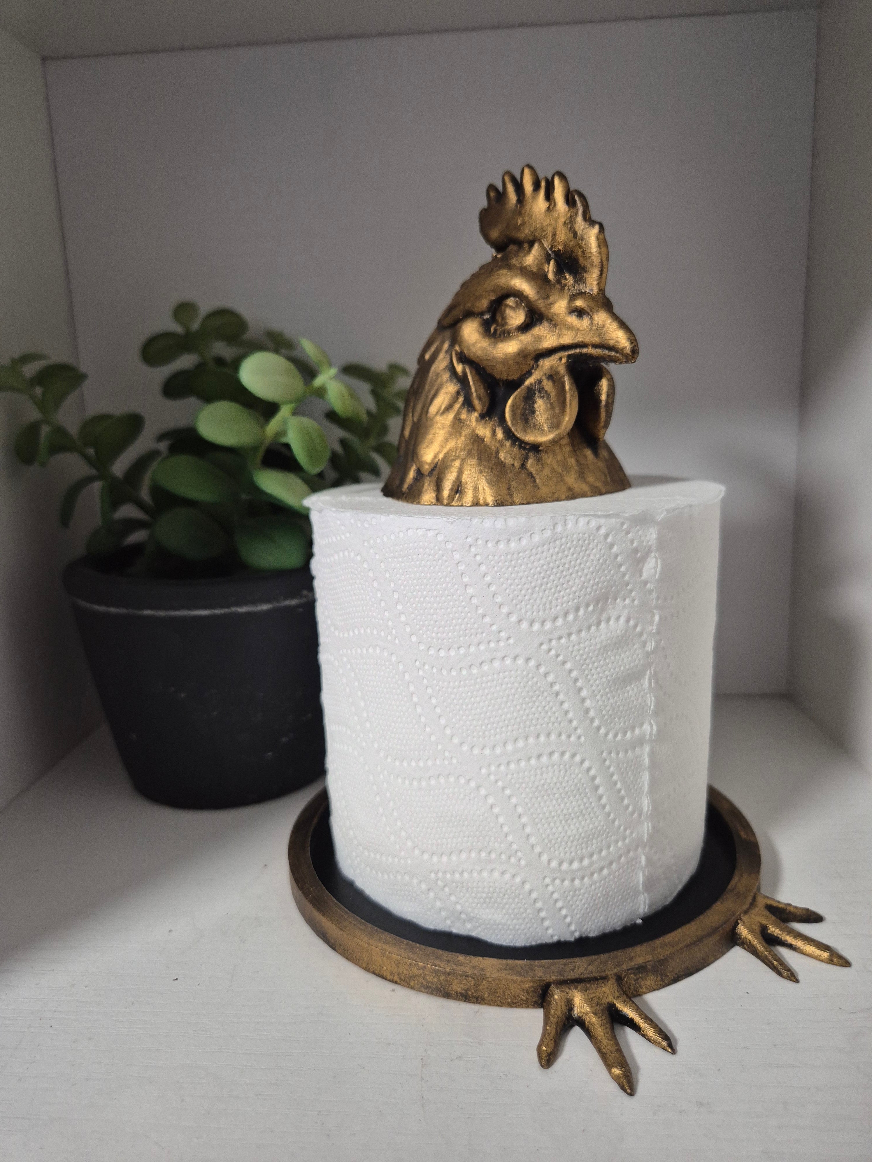 Chicken Toilet Roll Holder