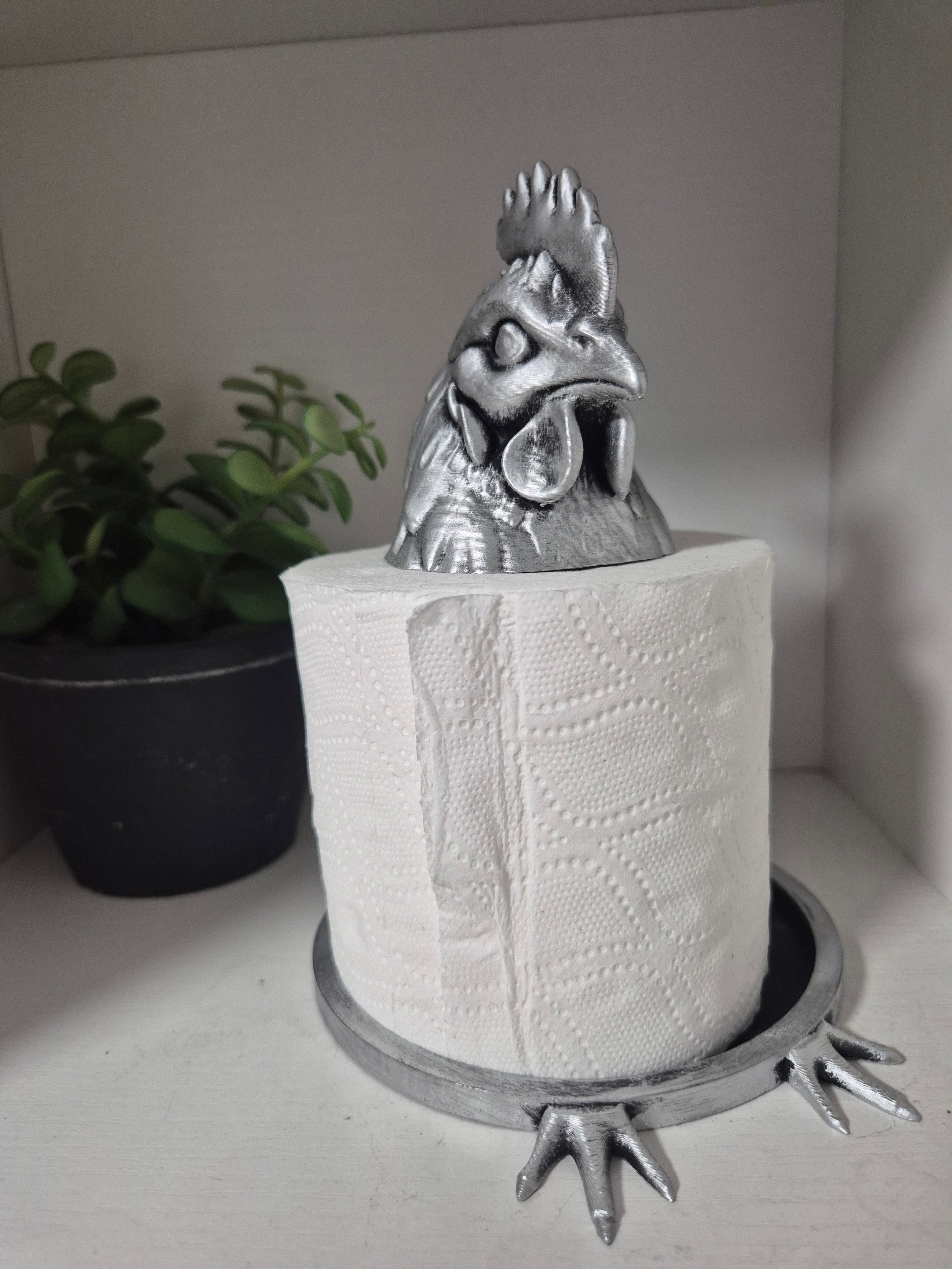 Chicken Toilet Roll Holder