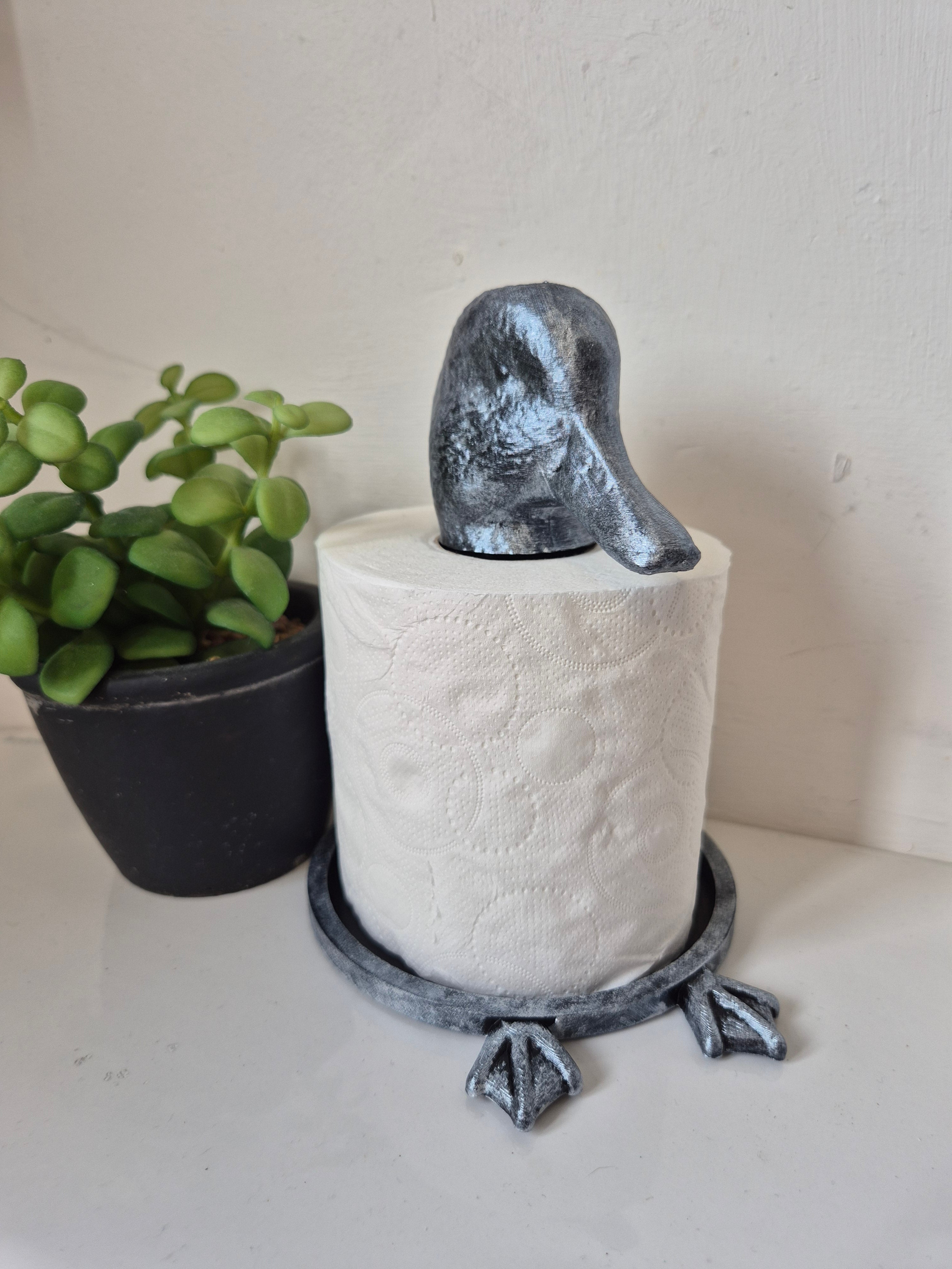 Quirky Duck Toilet Roll Holder – 3D Printed Bathroom Accessory
