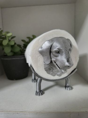 Quirky Golden Retriever Dog Toilet Roll Holder – 3D Printed Bathroom Accessory