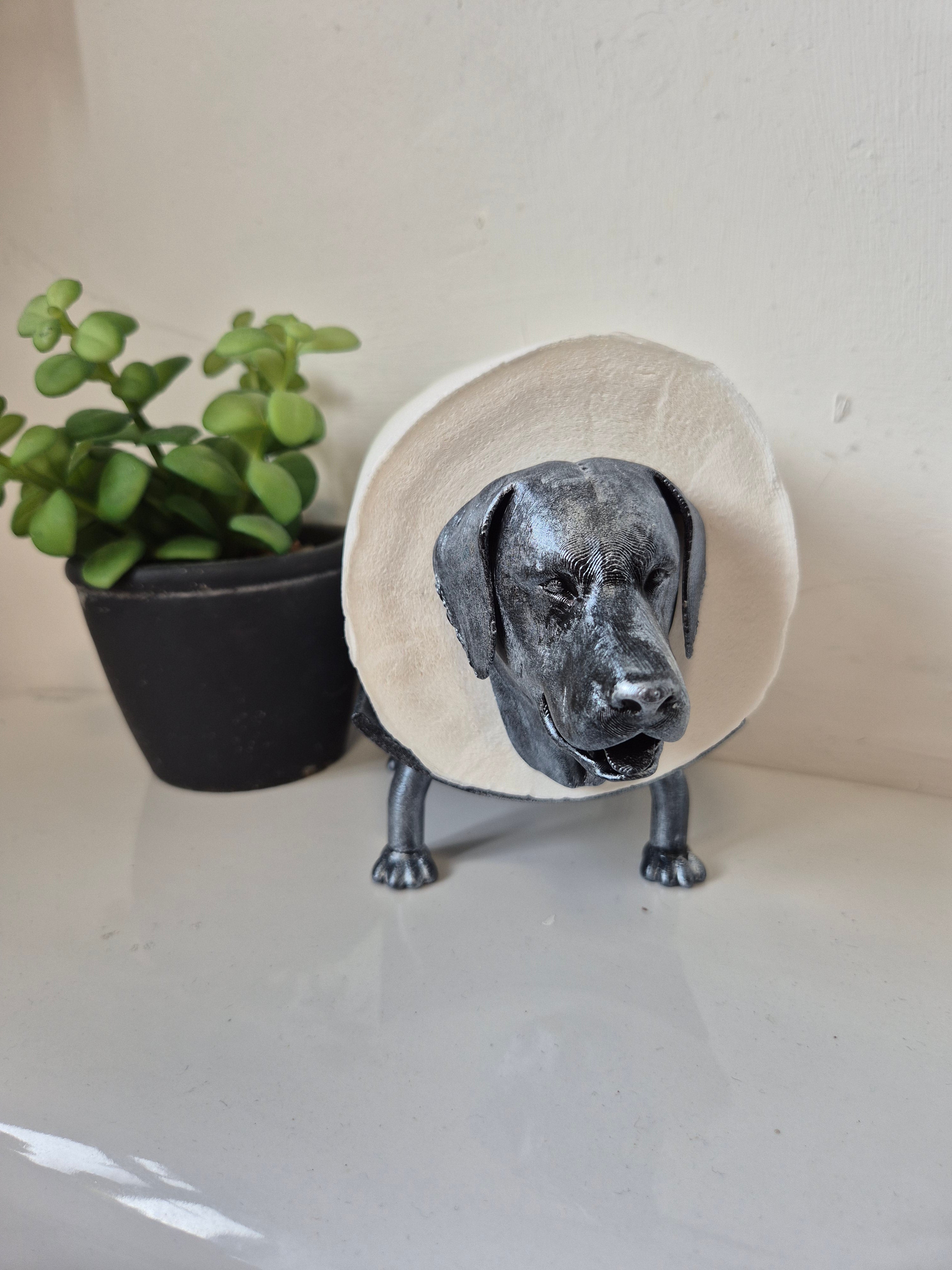 Quirky Labrador Dog Toilet Roll Holder – 3D Printed Bathroom Accessory
