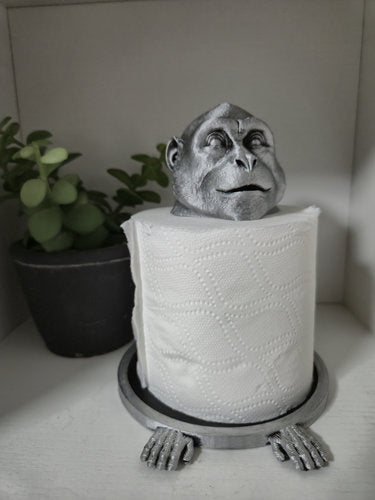 Quirky Monkey Toilet Roll Holder – 3D Printed Bathroom Accessory