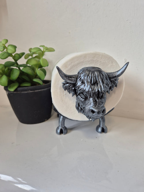 Highland Cow Toilet Roll Holder