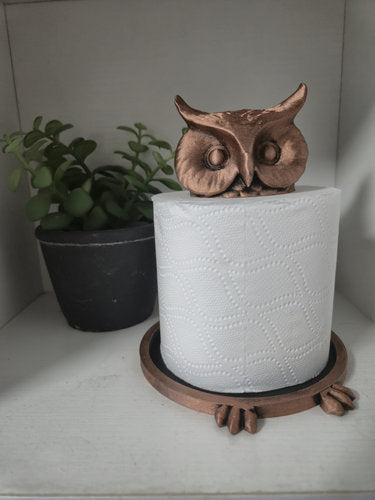 Quirky Owl Toilet Roll Holder – 3D Printed Bathroom Accessory