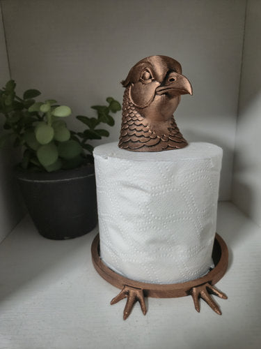 Quirky Pheasant Toilet Roll Holder – 3D Printed Bathroom Accessory
