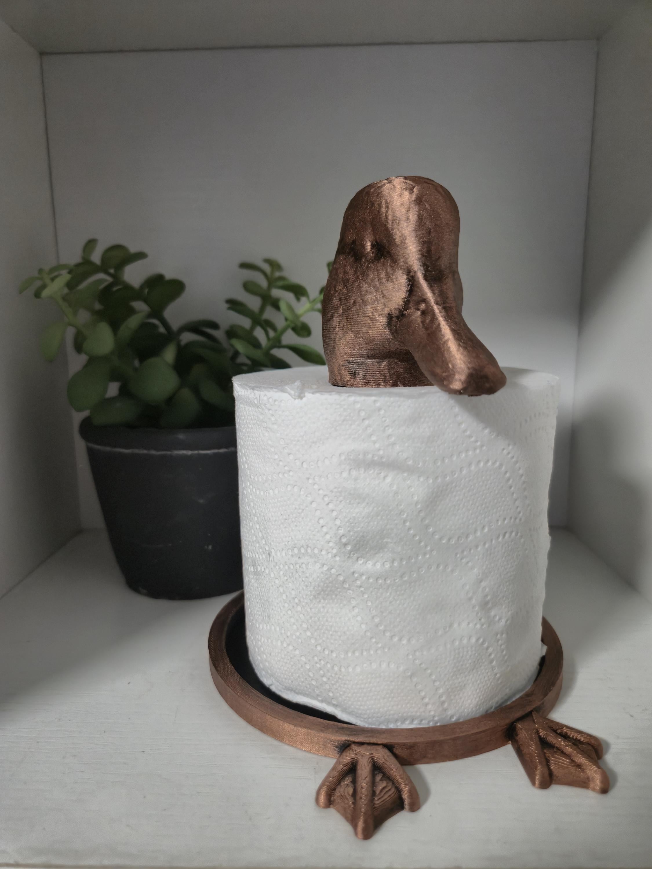 Quirky Duck Toilet Roll Holder – 3D Printed Bathroom Accessory